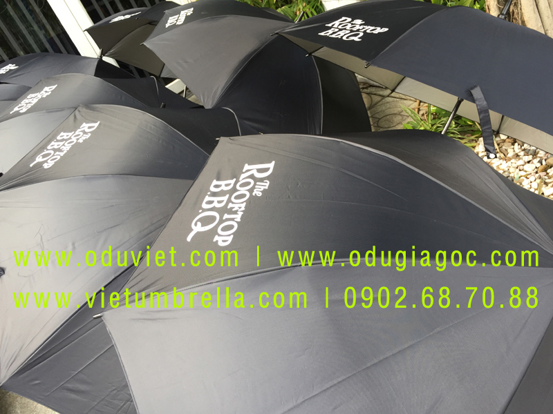 xưởng sản xuất ô dù cầm tay in logo quảng cáo